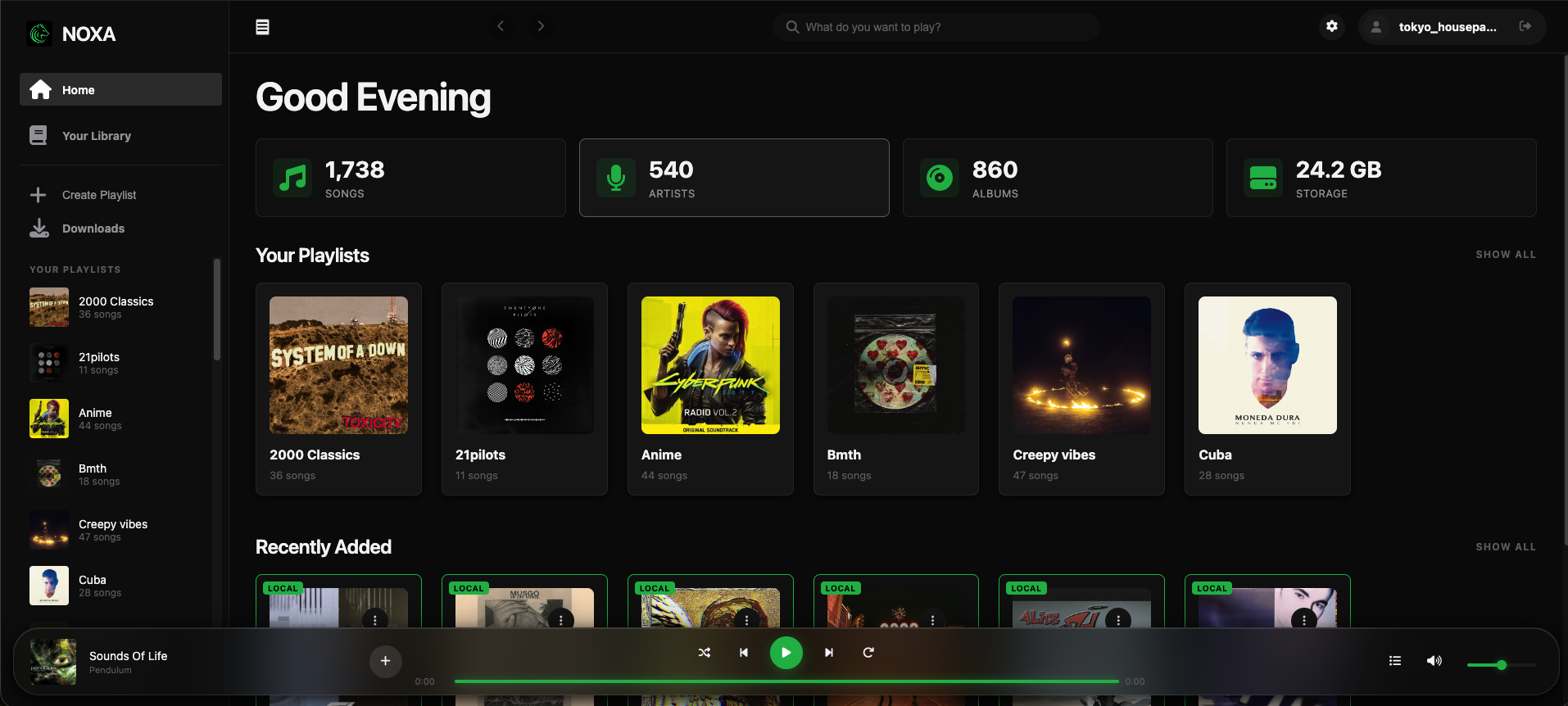 Noxa Music project showcase